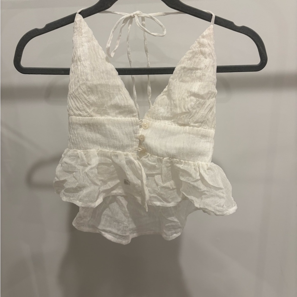 Blue Blush Halter Top